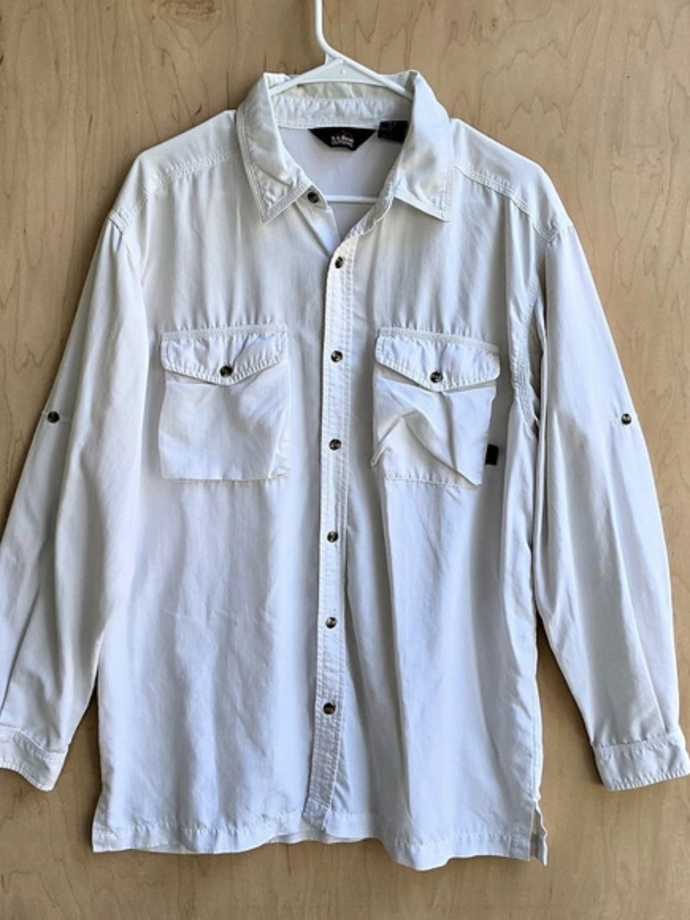 L.L.Bean White Long Sleeve Shirt Size Medium